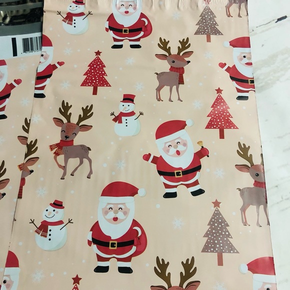 20 Count 10x13 Christmas Santa Poly Mailers Envelopes Shipping Bags Holiday - Picture 5 of 5